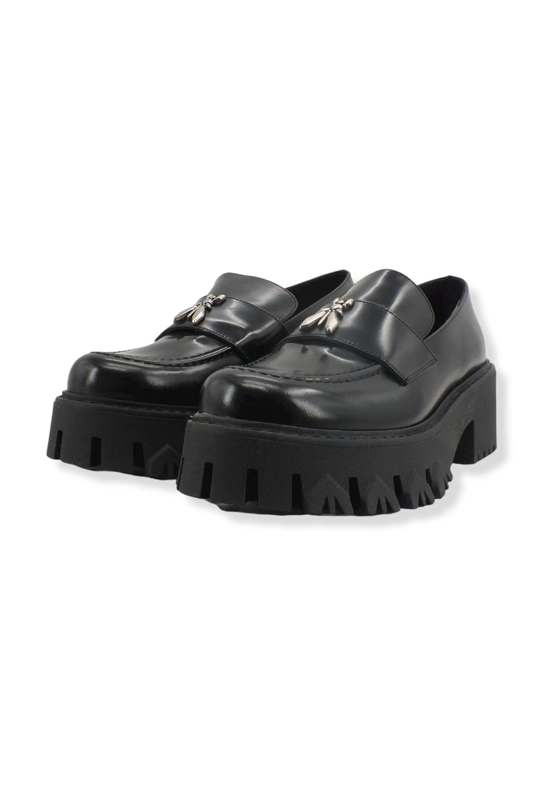 PATRIZIA PEPE Mocassino Donna Tacco Largo Platform Nero 8Z0009-L052 - Sandrini Calzature e Abbigliamento
