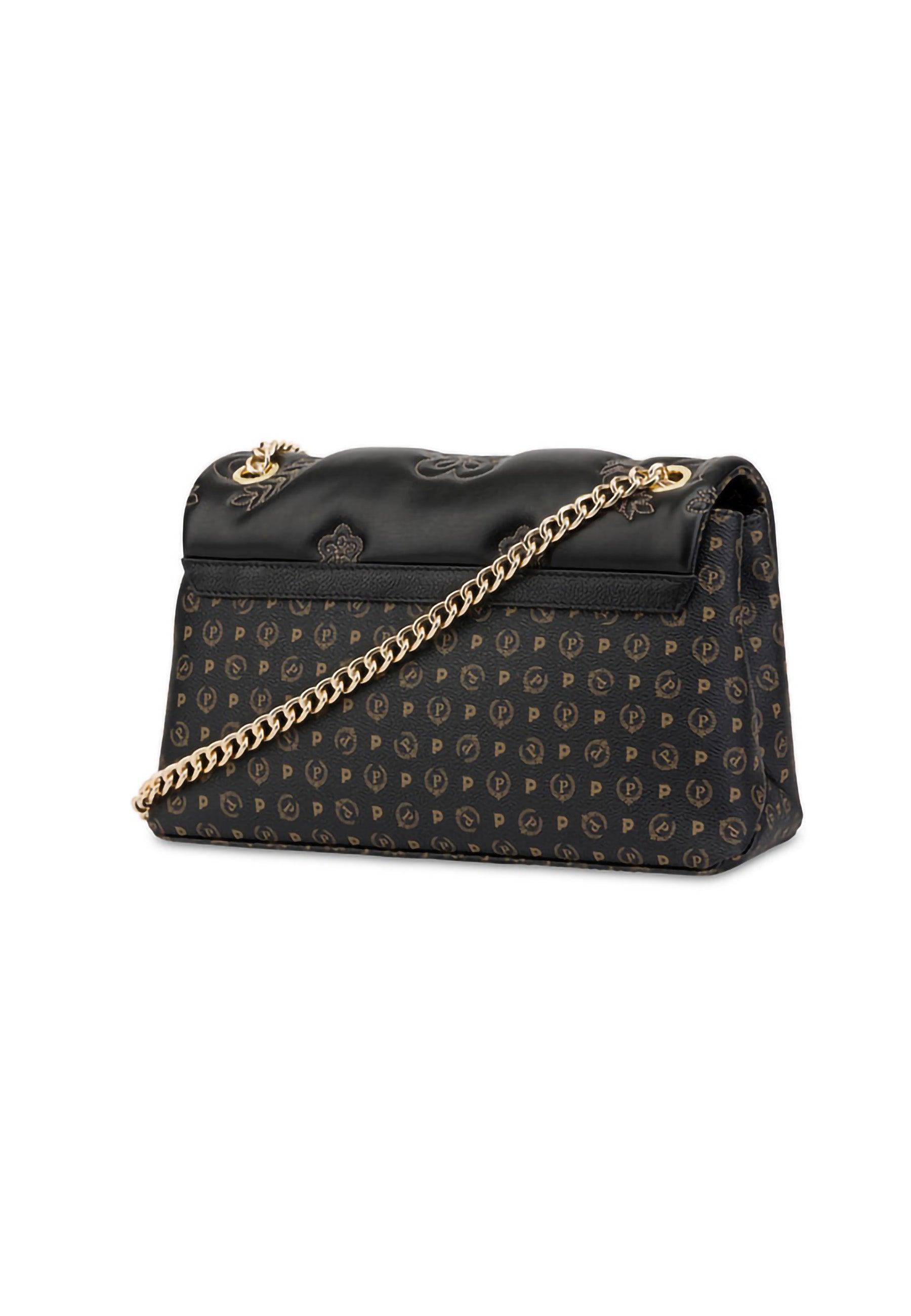 POLLINI Borsa Loghi Rilievo Nero TE8473PP0EQ2800A - Sandrini Calzature e Abbigliamento