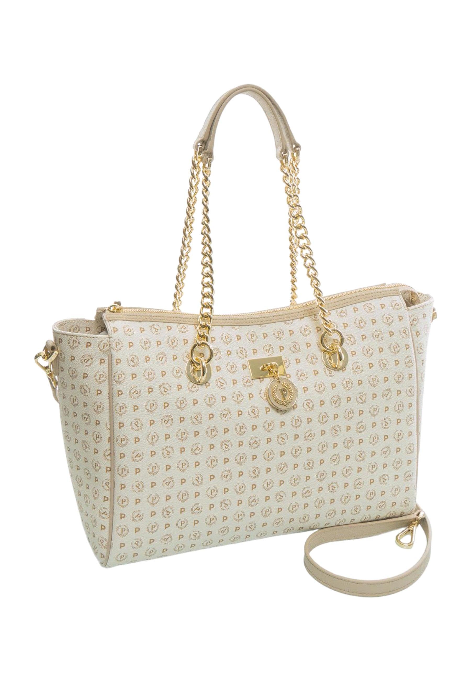 POLLINI Borsa Tote Avorio Ghiaccio TE8518PP0HQ1110A - Sandrini Calzature e Abbigliamento