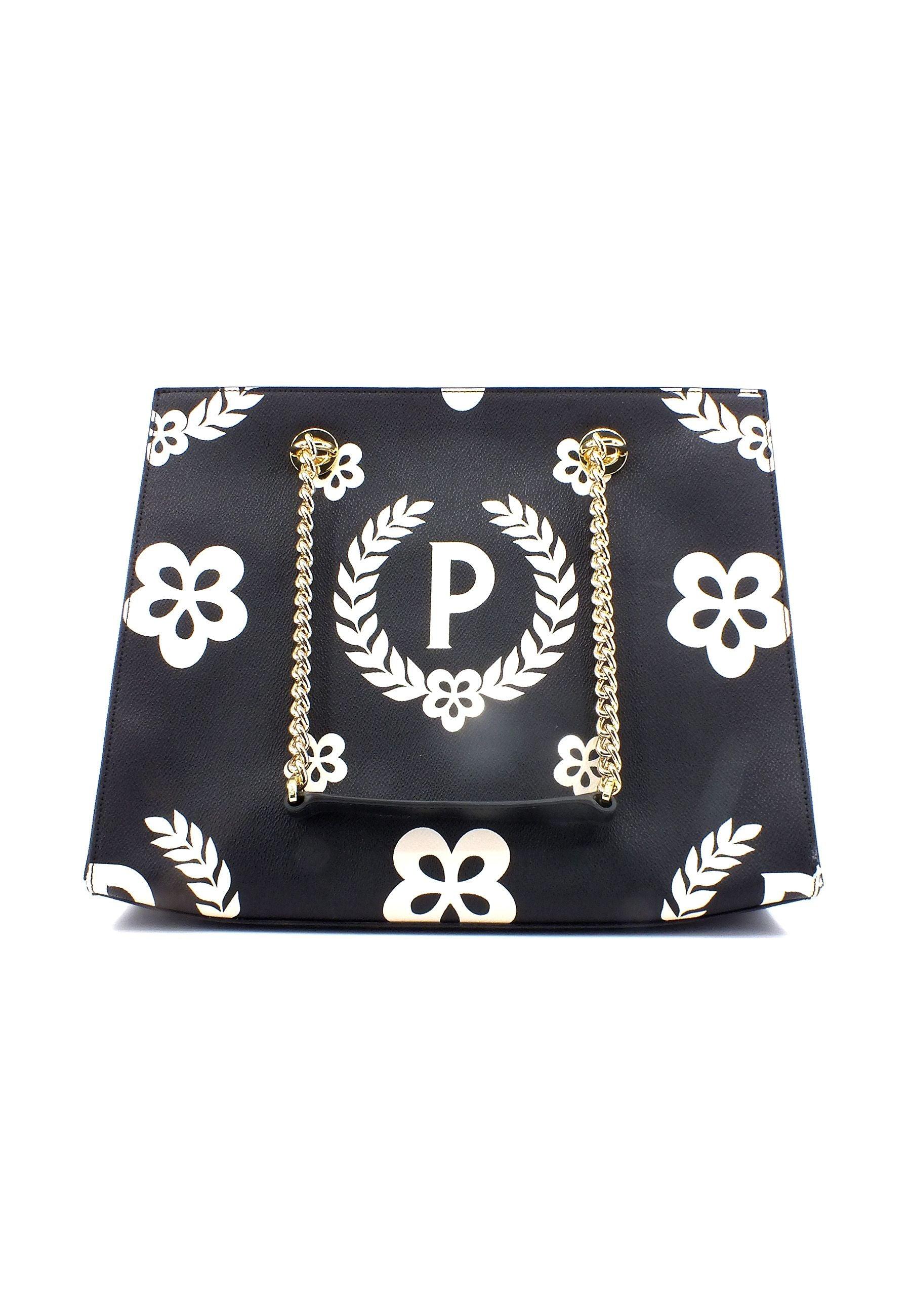 POLLINI Borsa Tote Big Nero TE8472PP0DQ1E00A - Sandrini Calzature e Abbigliamento