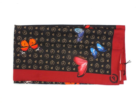 POLLINI Foulard 68*68 Butterfly Nero Multicolor TE7900PP04Q8900A - Sandrini Calzature e Abbigliamento
