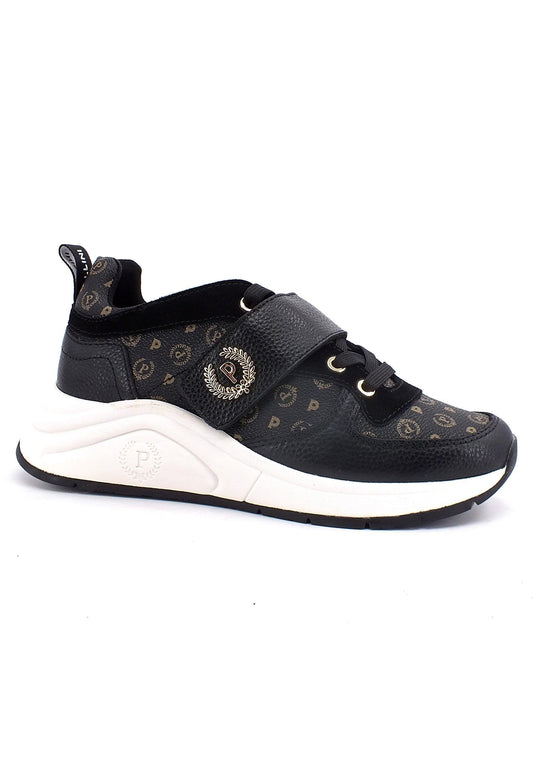 POLLINI Sneaker Loghi Donna Nero TA15145GDQ1100A - Sandrini Calzature e Abbigliamento
