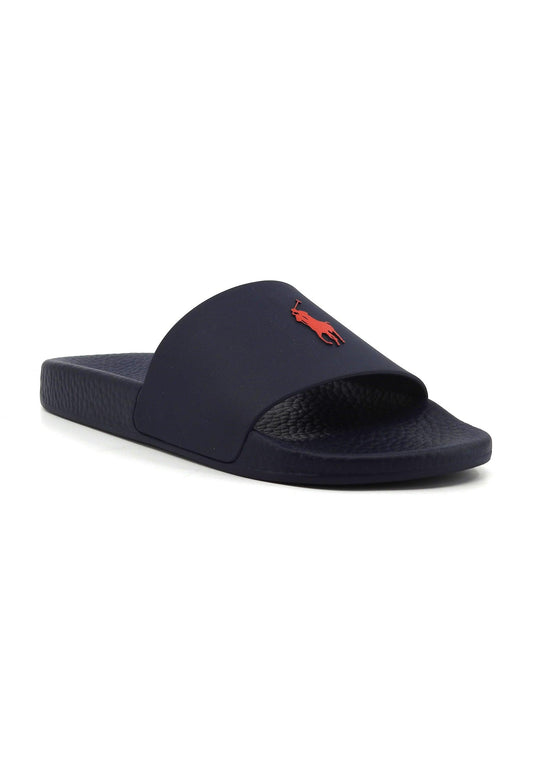 POLO RALPH LAUREN Ciabatta Uomo Navy Red 809852071002 - Sandrini Calzature e Abbigliamento