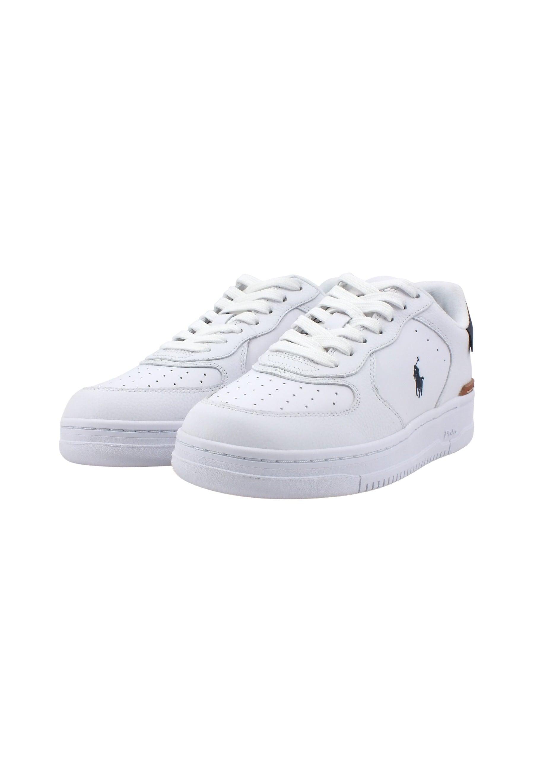 POLO RALPH LAUREN Sneaker Donna White Navy 809891791004D - Sandrini Calzature e Abbigliamento