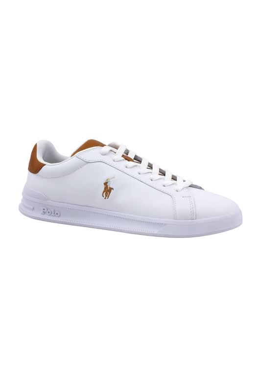 POLO RALPH LAUREN Sneaker Uomo White Tan 809877598001 - Sandrini Calzature e Abbigliamento