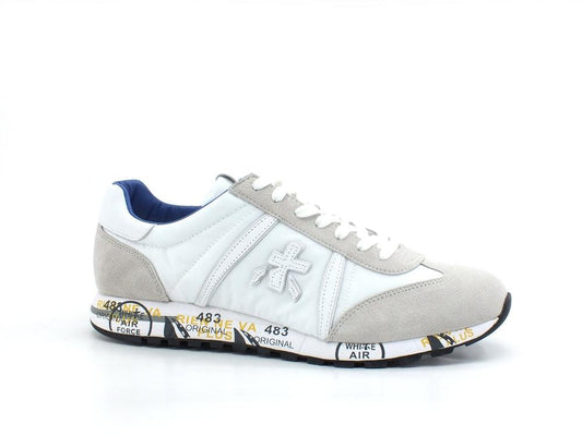 PREMIATA Lucy Sneaker Suede Logo White LUCY206E - Sandrini Calzature e Abbigliamento