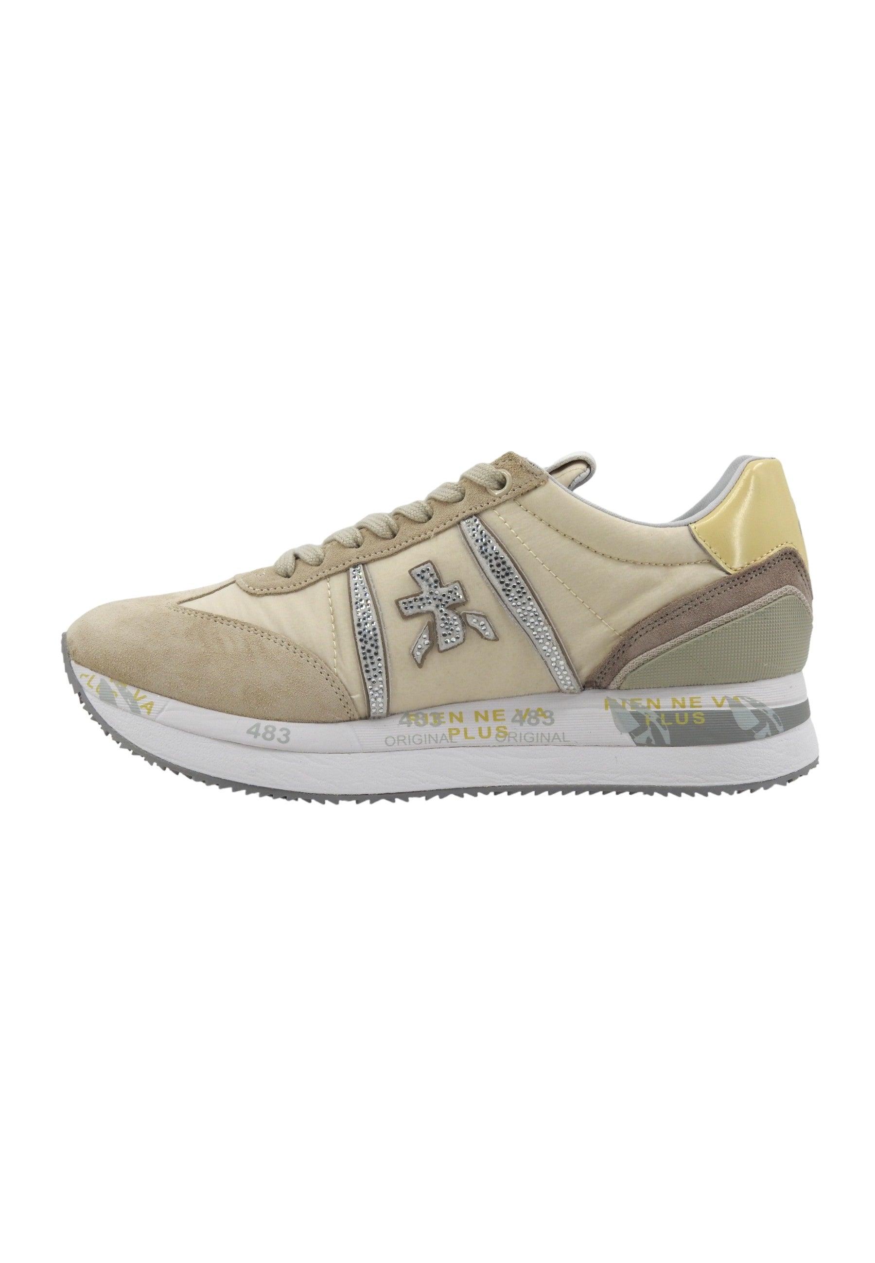 PREMIATA Sneaker Donna Beige CONNY-6671 - Sandrini Calzature e Abbigliamento