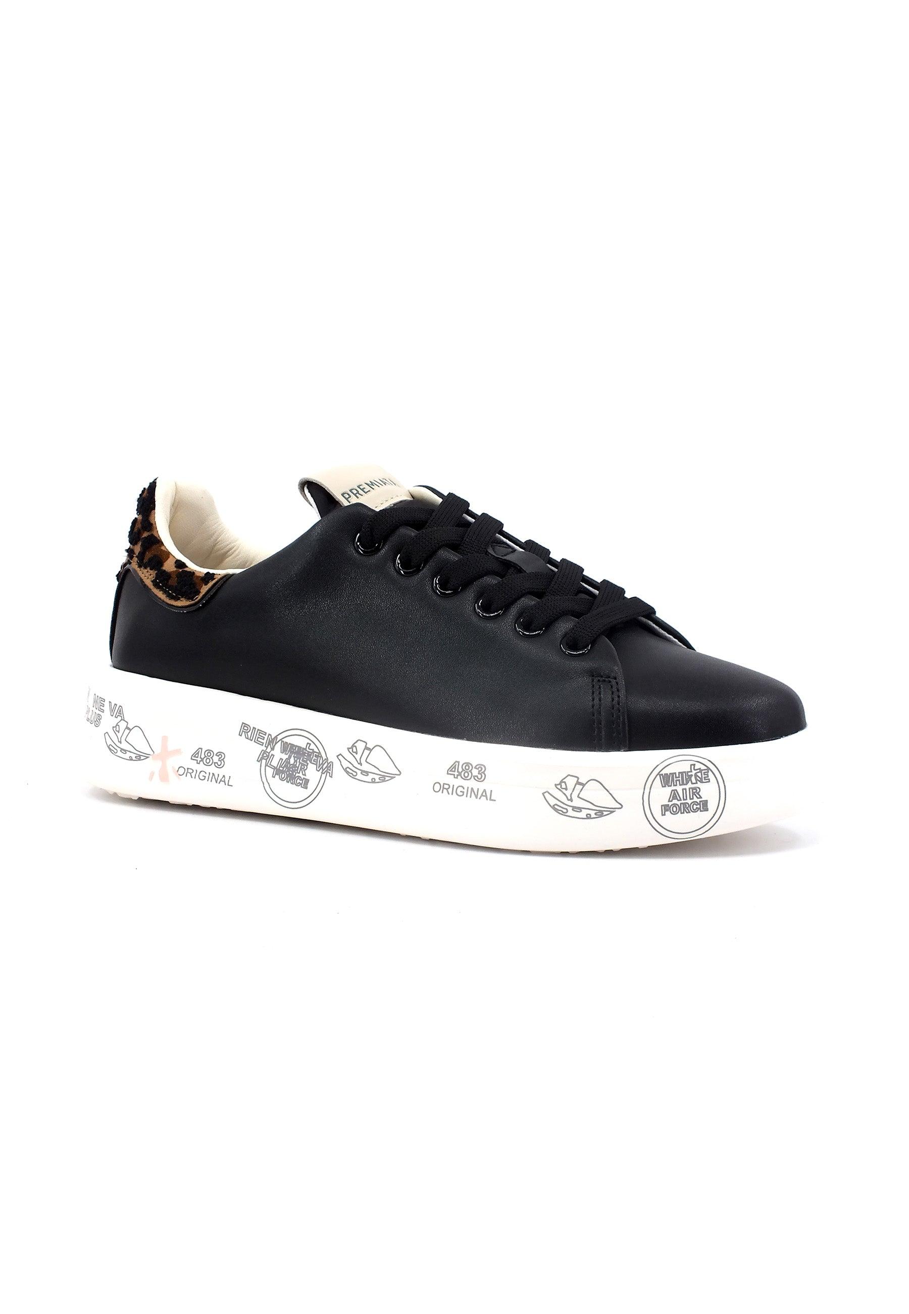 PREMIATA Sneaker Donna Black Leopard BELLE-6549 - Sandrini Calzature e Abbigliamento