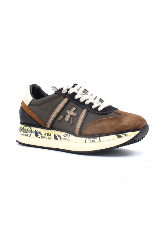 PREMIATA Sneaker Donna Dark Brown Black CONNY-6492 - Sandrini Calzature e Abbigliamento