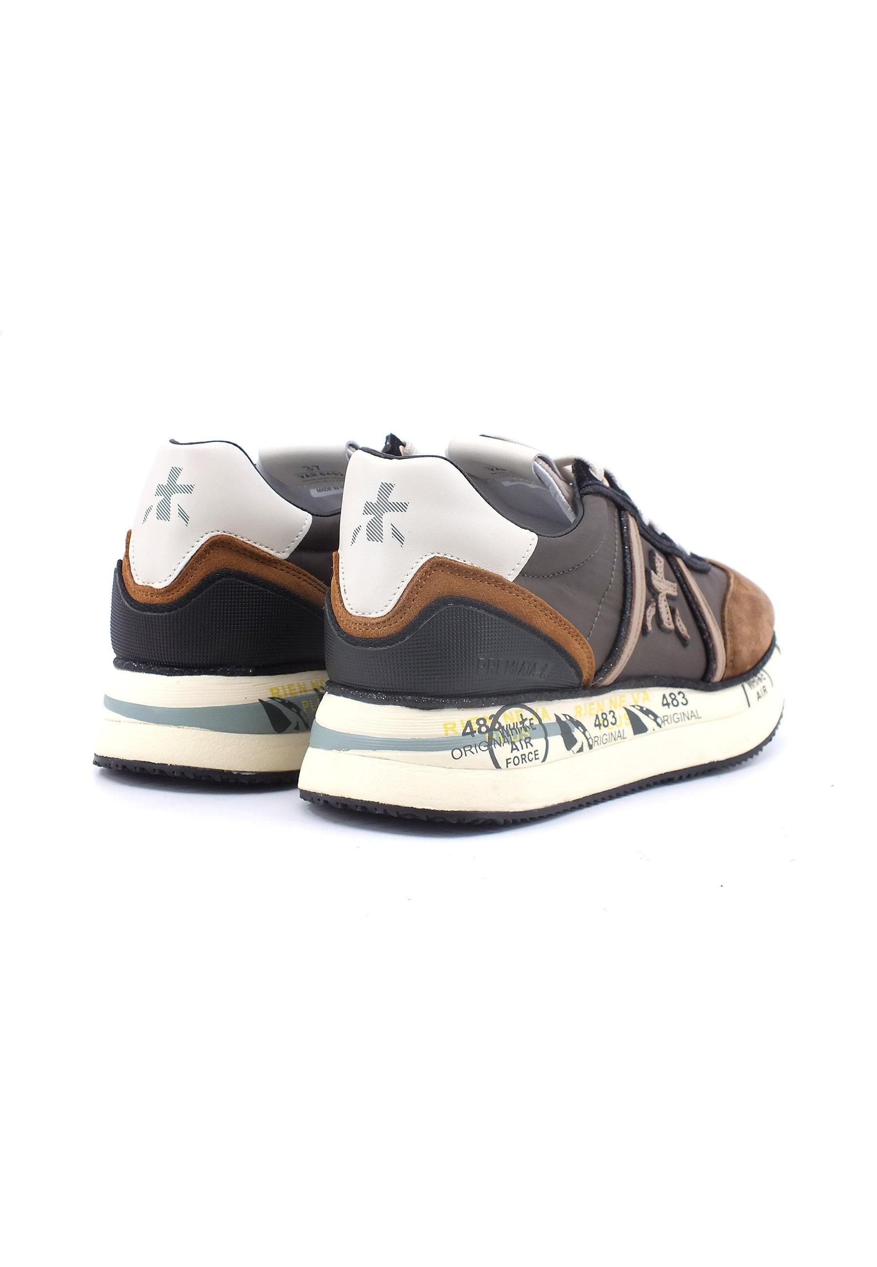 PREMIATA Sneaker Donna Dark Brown Black CONNY-6492 - Sandrini Calzature e Abbigliamento