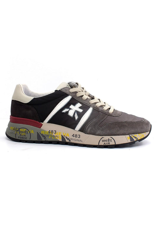 PREMIATA Sneaker Running Uomo Grey Dark Brown LANDER5900 - Sandrini Calzature e Abbigliamento