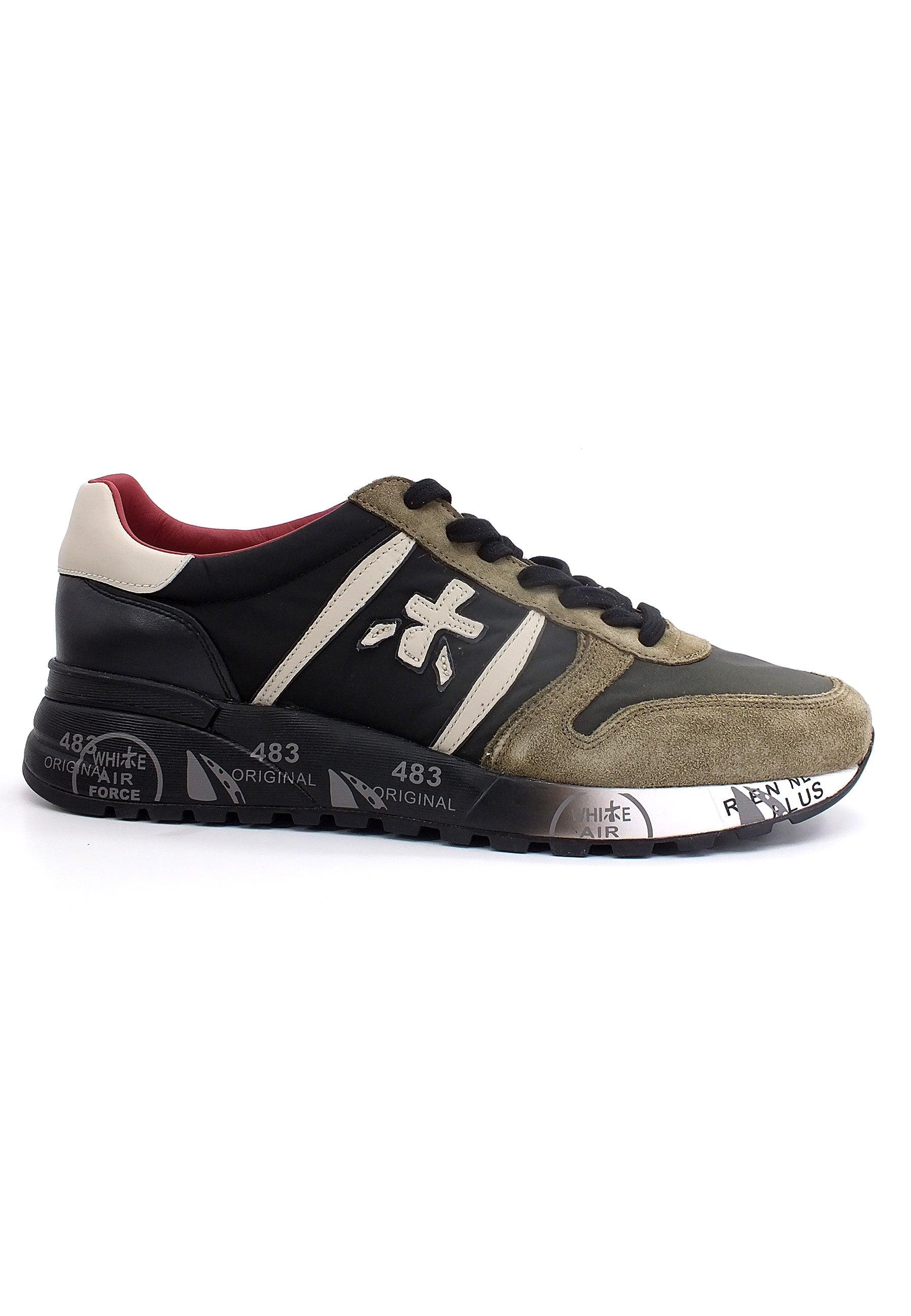 PREMIATA Sneaker Running Uomo Taupe Black LANDER4949 - Sandrini Calzature e Abbigliamento