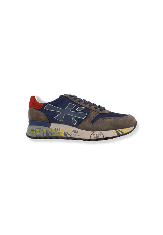 PREMIATA Sneaker Running Uomo Tortora Navy Marrone MICK5890 - Sandrini Calzature e Abbigliamento