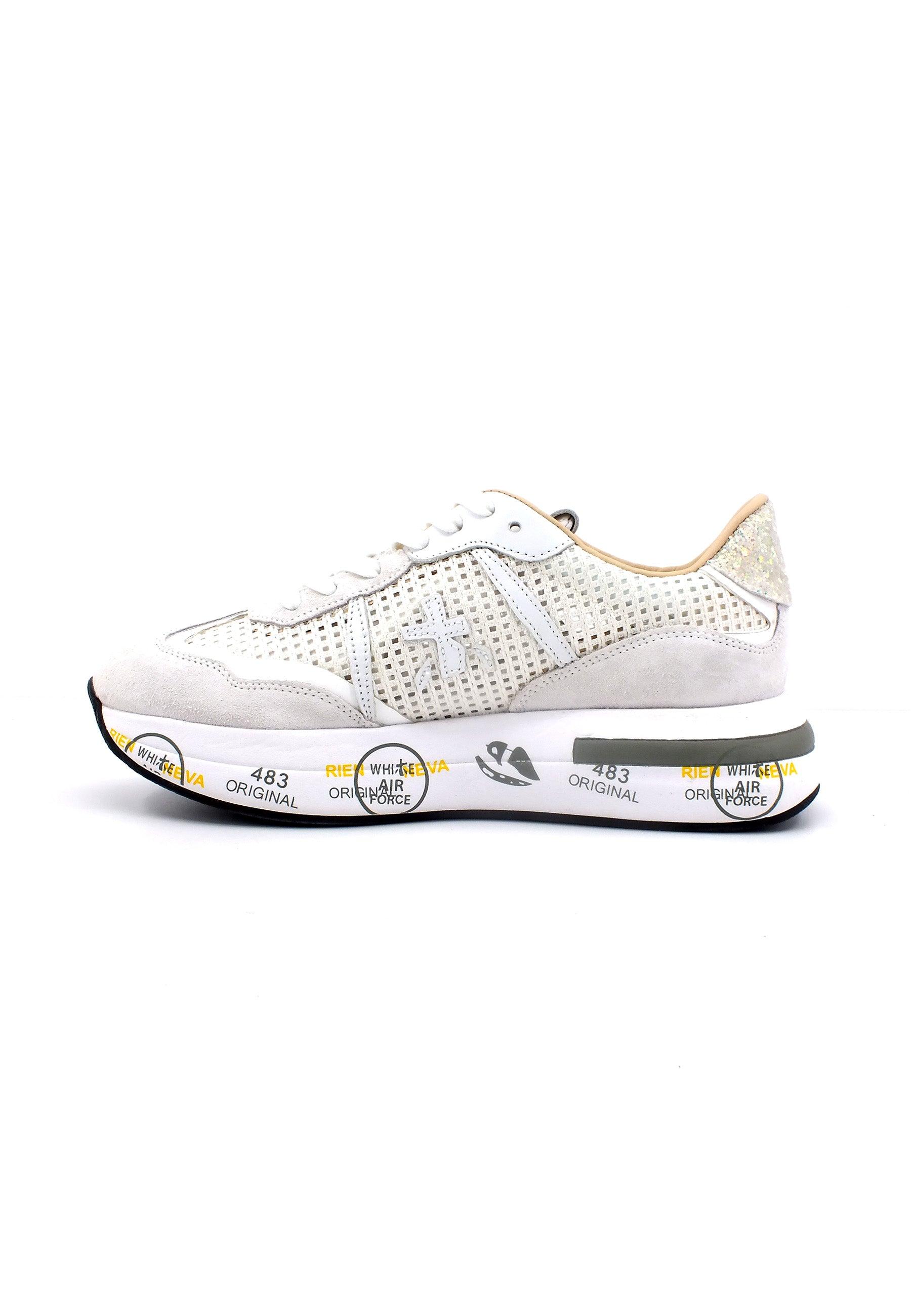 PREMIATA Sneaker Traforata Donna White CASSIE6341 - Sandrini Calzature e Abbigliamento