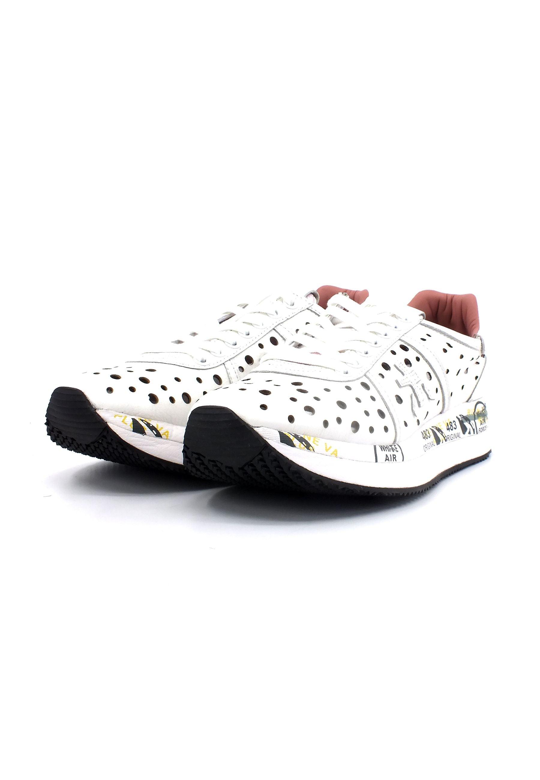 PREMIATA Sneaker Traforata Donna White CONNY5640 - Sandrini Calzature e Abbigliamento