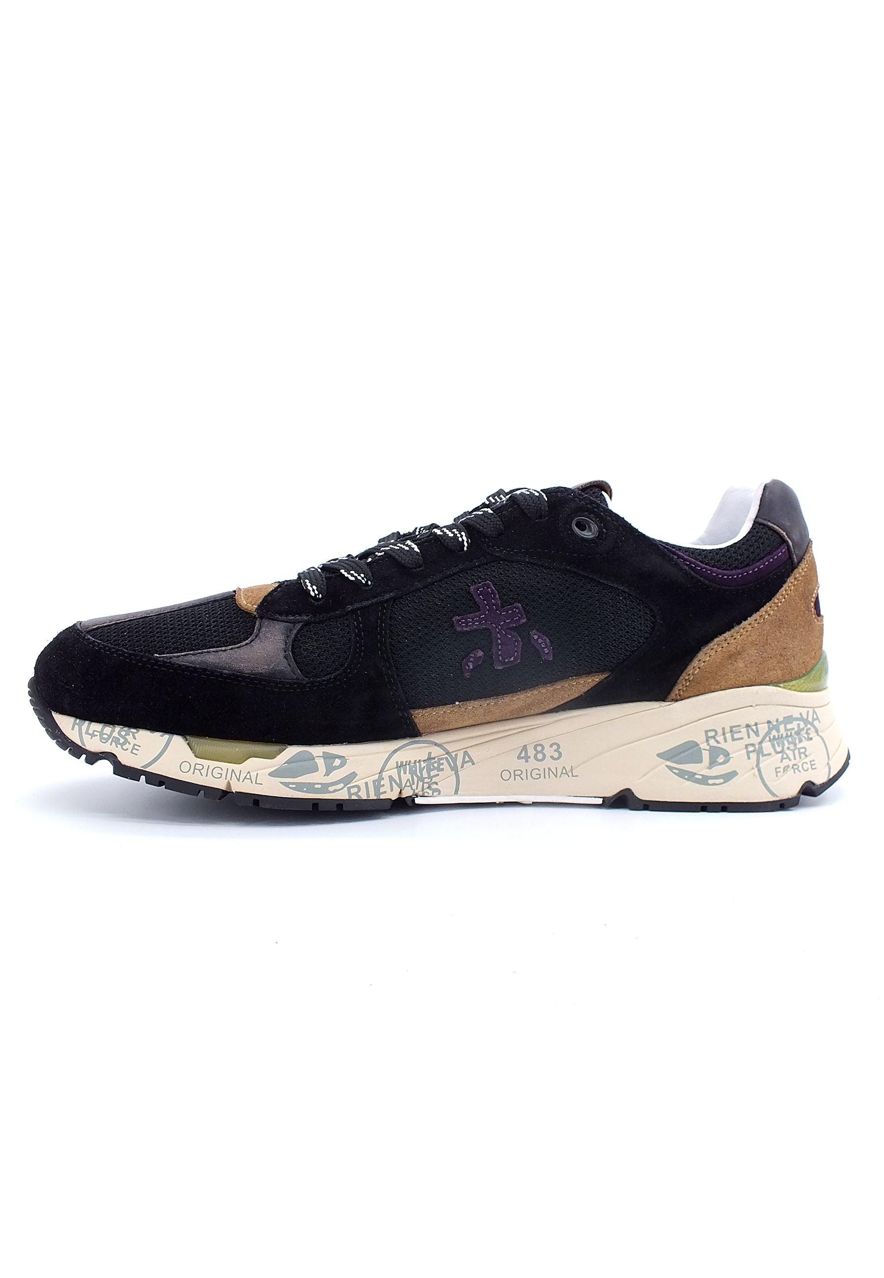 PREMIATA Sneaker Uomo Black Brown MASE5884 - Sandrini Calzature e Abbigliamento