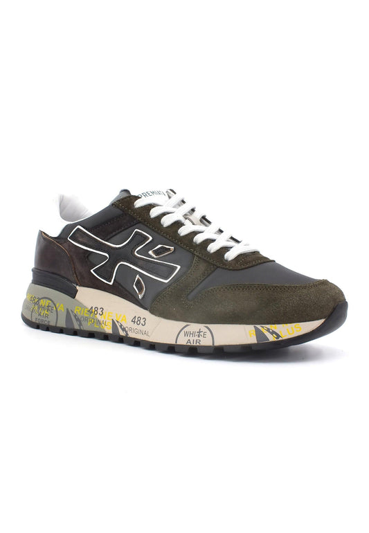 PREMIATA Sneaker Uomo Black Military Green MICK-6417 - Sandrini Calzature e Abbigliamento