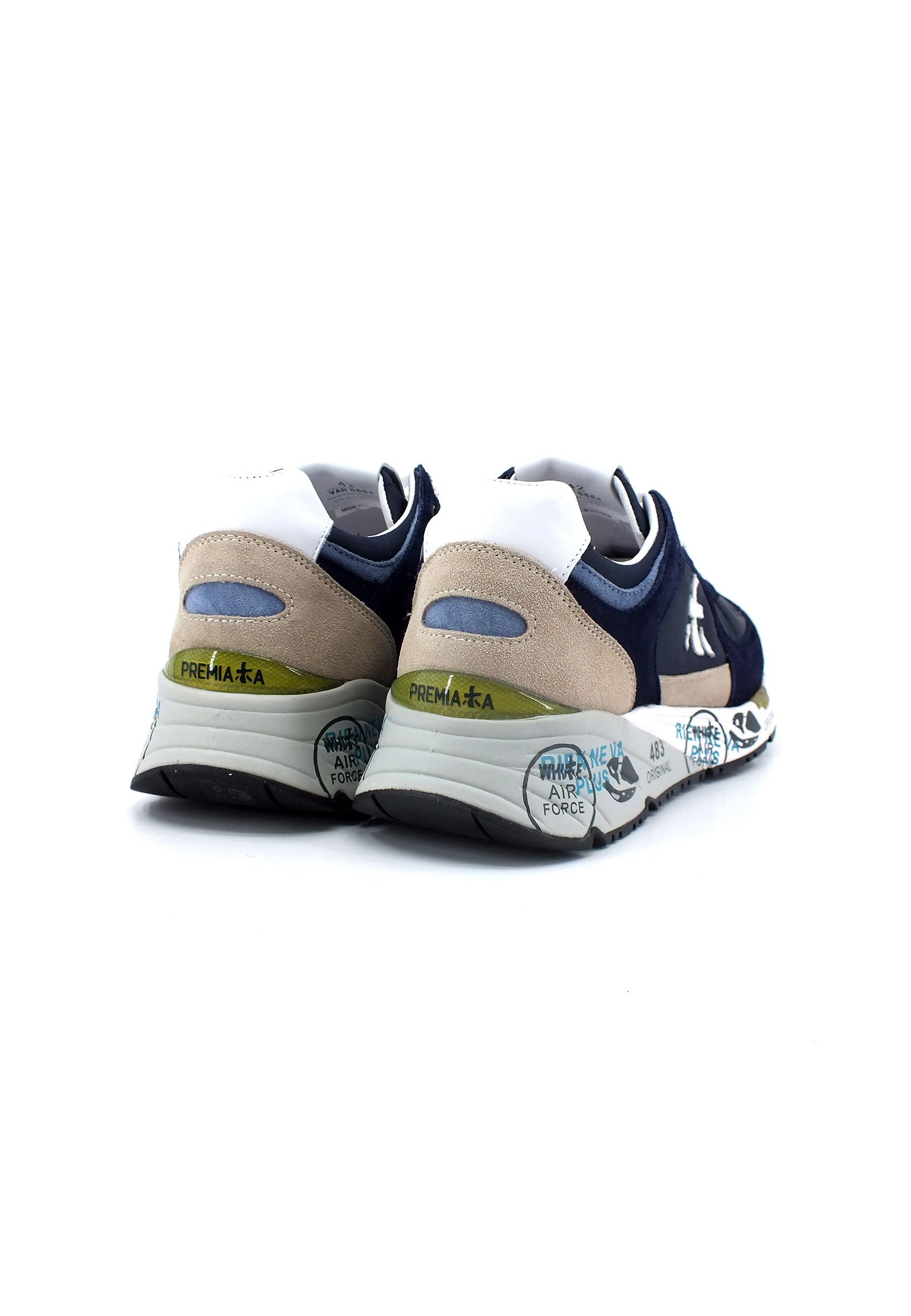 PREMIATA Sneaker Uomo Dark Blue Beige MASE5684 - Sandrini Calzature e Abbigliamento