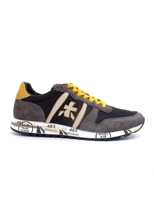 PREMIATA Sneaker Uomo Grigio Anthracite Senape ERIC4944 - Sandrini Calzature e Abbigliamento