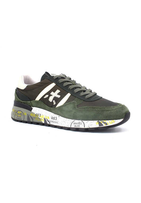 PREMIATA Sneaker Uomo Military Green White LANDECK-6403 - Sandrini Calzature e Abbigliamento