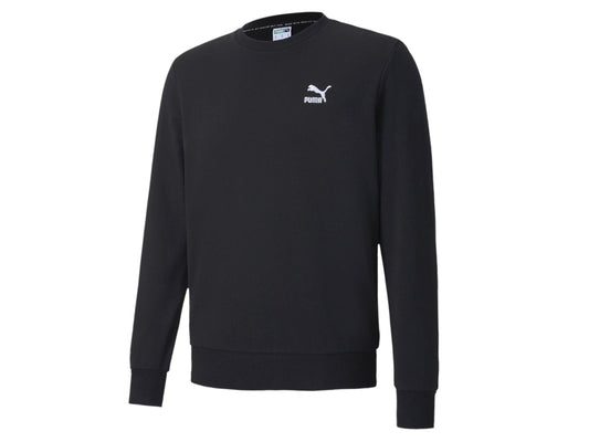 PUMA Classic Logo Crew Embr Felpa Uomo Black 597752 01 - Sandrini Calzature e Abbigliamento