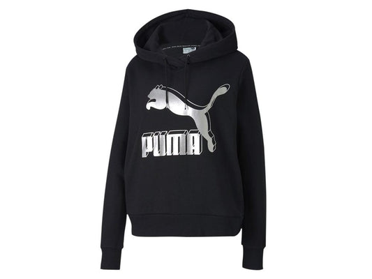 PUMA Classic Logo Hoody Felpa Black Silver 59520171 - Sandrini Calzature e Abbigliamento