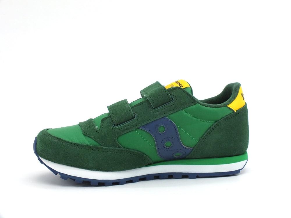 SAUCONY Jazz O Duble HL Kids Sneaker Bambino Strap Green Yellow Blue SK264789 - Sandrini Calzature e Abbigliamento
