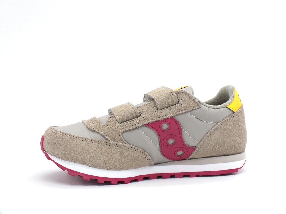 SAUCONY Jazz O Duble HL Kids Sneaker Bambino Strap Taupe Burgundy SK164797 - Sandrini Calzature e Abbigliamento