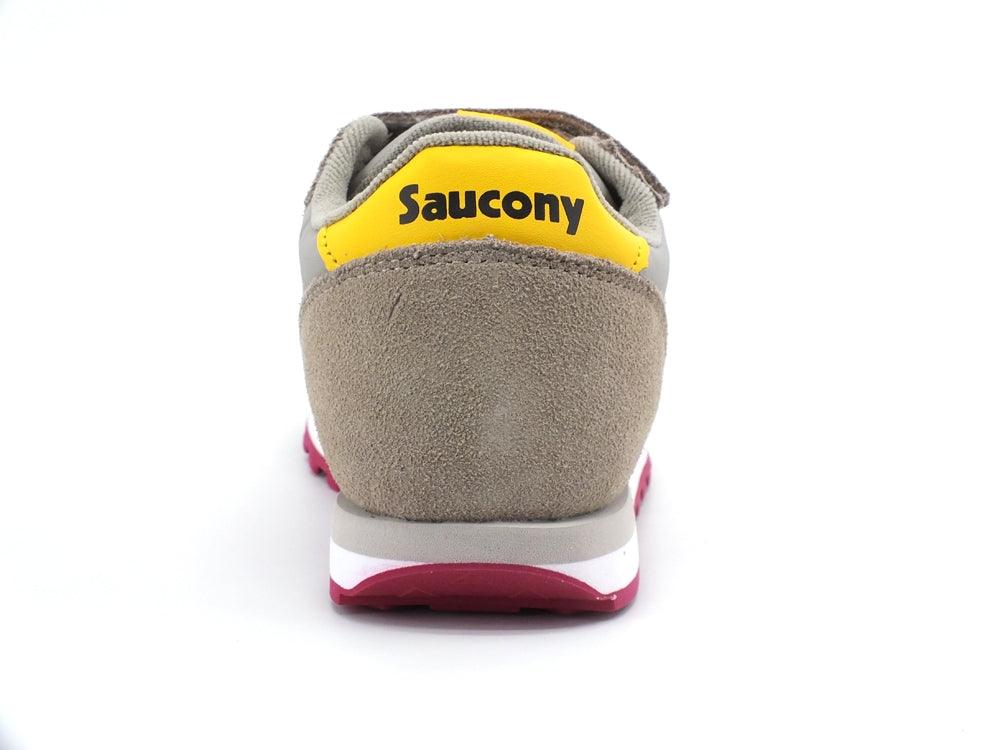 SAUCONY Jazz O Duble HL Kids Sneaker Bambino Strap Taupe Burgundy SK164797 - Sandrini Calzature e Abbigliamento