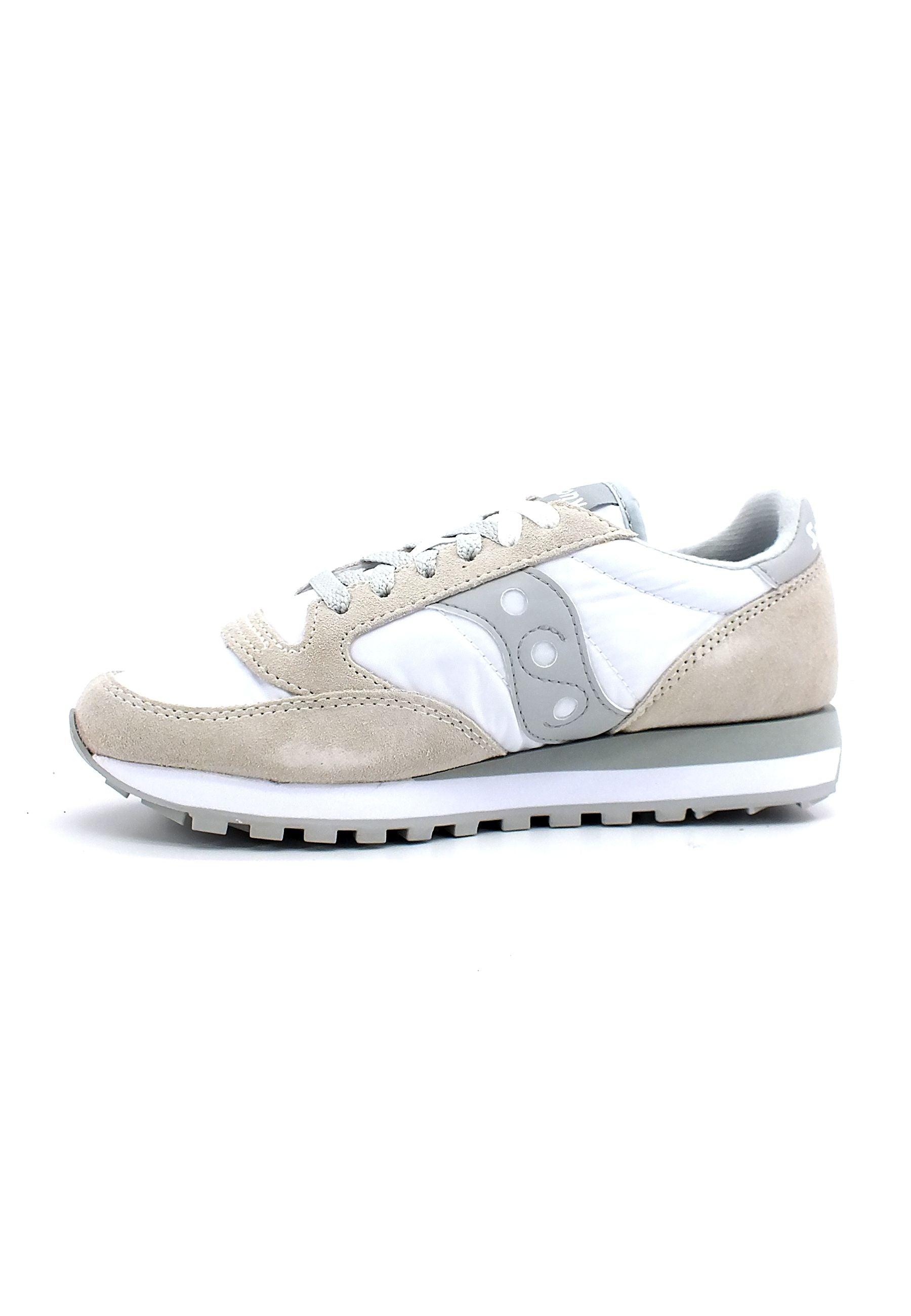 SAUCONY Jazz Original Sneaker Donna White Grey S2044-396 - Sandrini Calzature e Abbigliamento