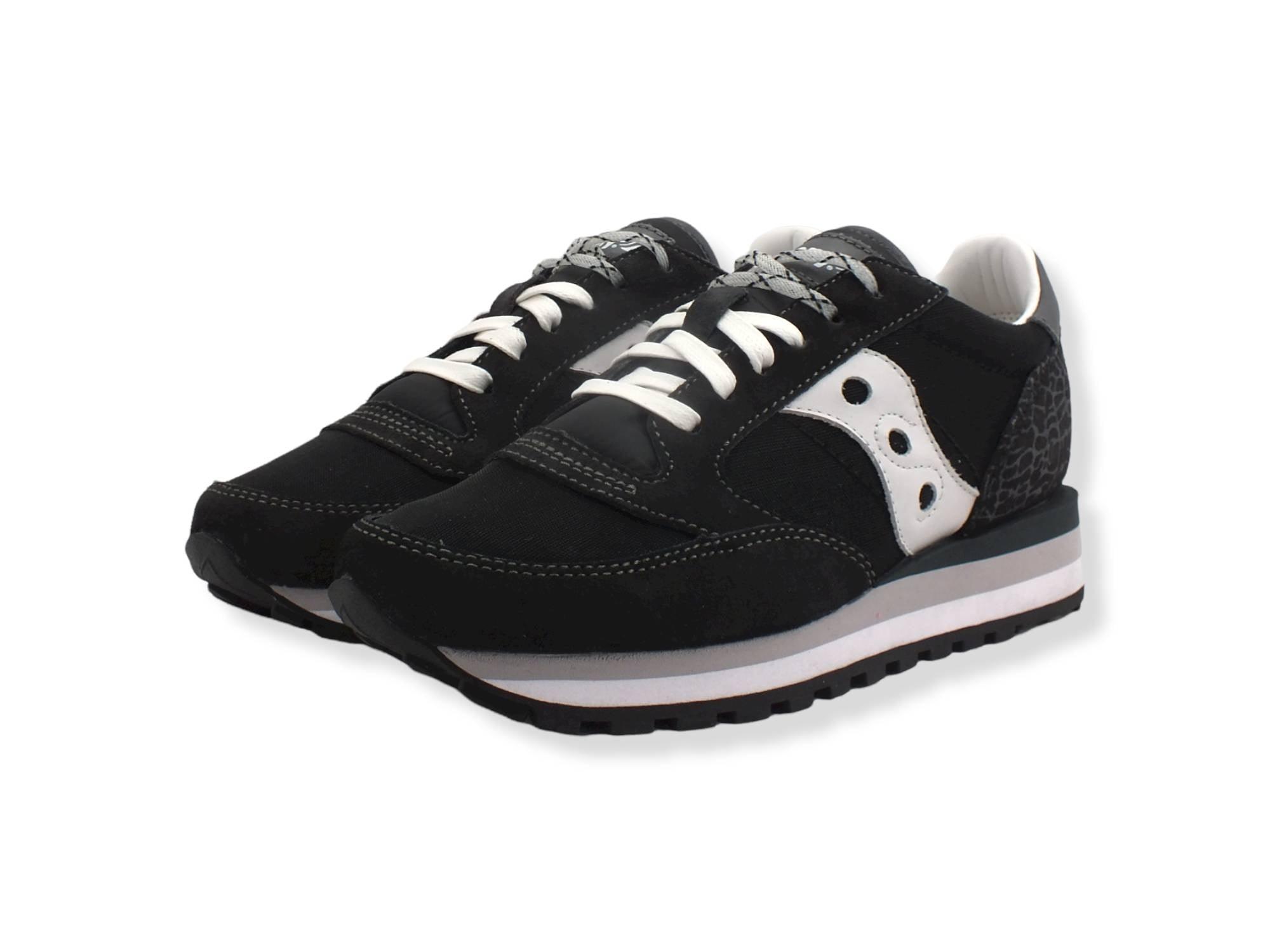 SAUCONY Jazz Triple Sneaker Donna Black Silver S60634-1 - Sandrini Calzature e Abbigliamento