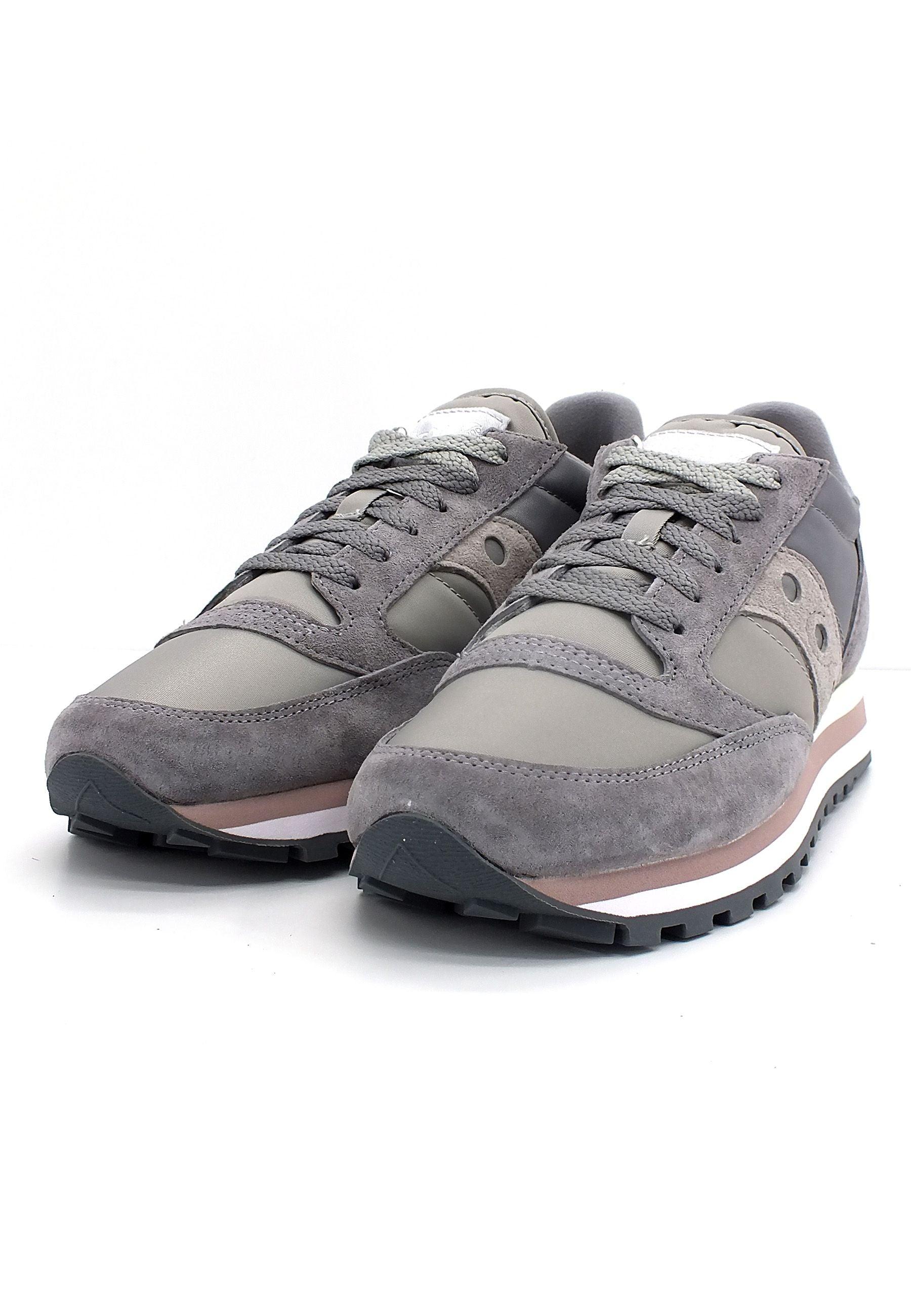 SAUCONY Jazz Triple Sneaker Donna Grey Light Grey S60530-21 - Sandrini Calzature e Abbigliamento