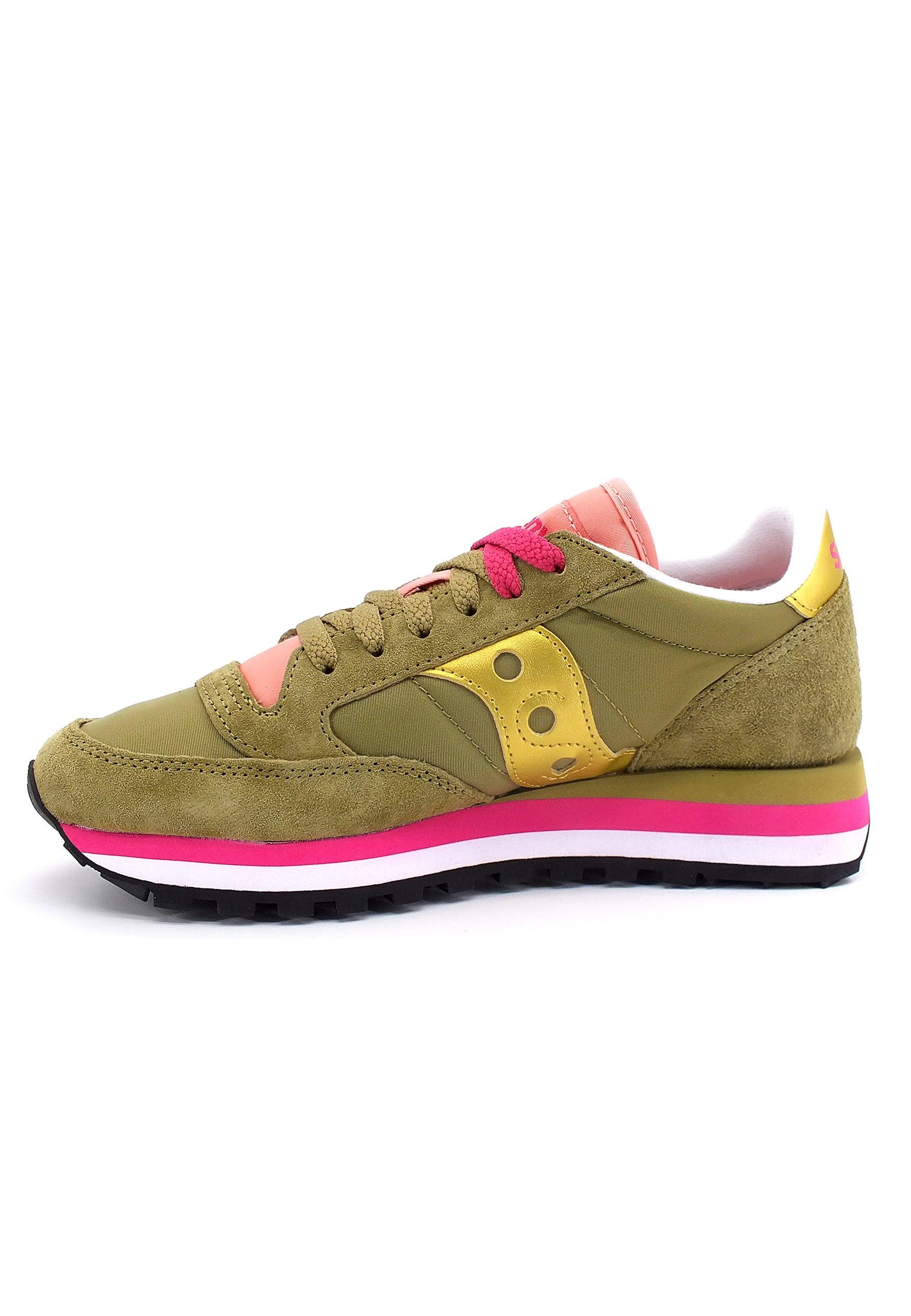 SAUCONY Jazz Triple Sneaker Donna Olive Gold S60530-23 - Sandrini Calzature e Abbigliamento