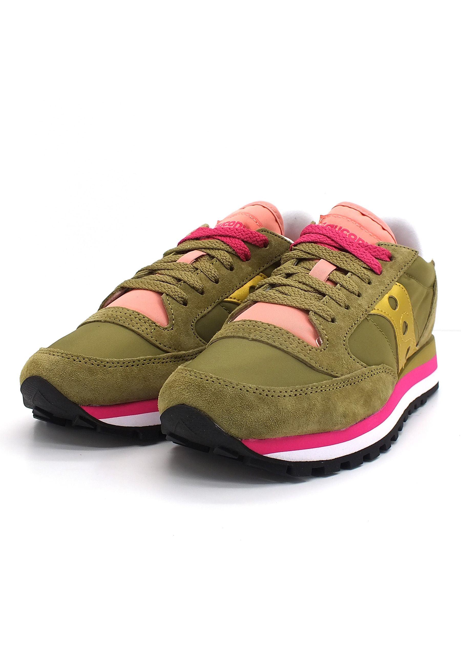 SAUCONY Jazz Triple Sneaker Donna Olive Gold S60530-23 - Sandrini Calzature e Abbigliamento
