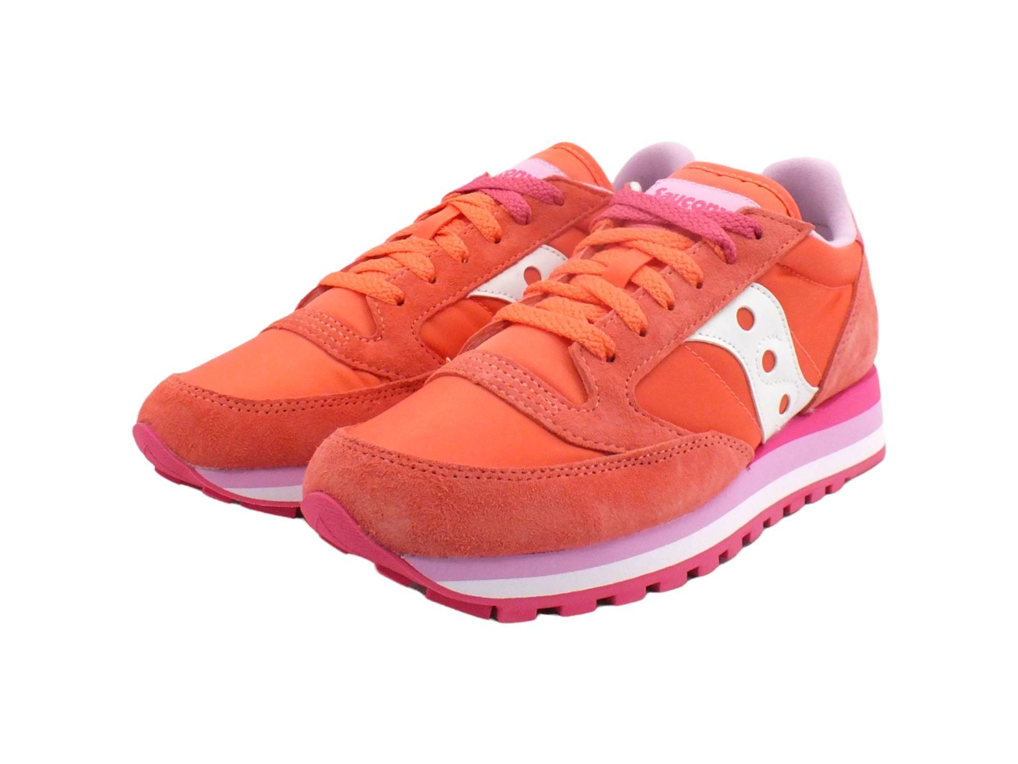 SAUCONY Jazz Triple Sneaker Donna Rosa Coral S60530-19 - Sandrini Calzature e Abbigliamento