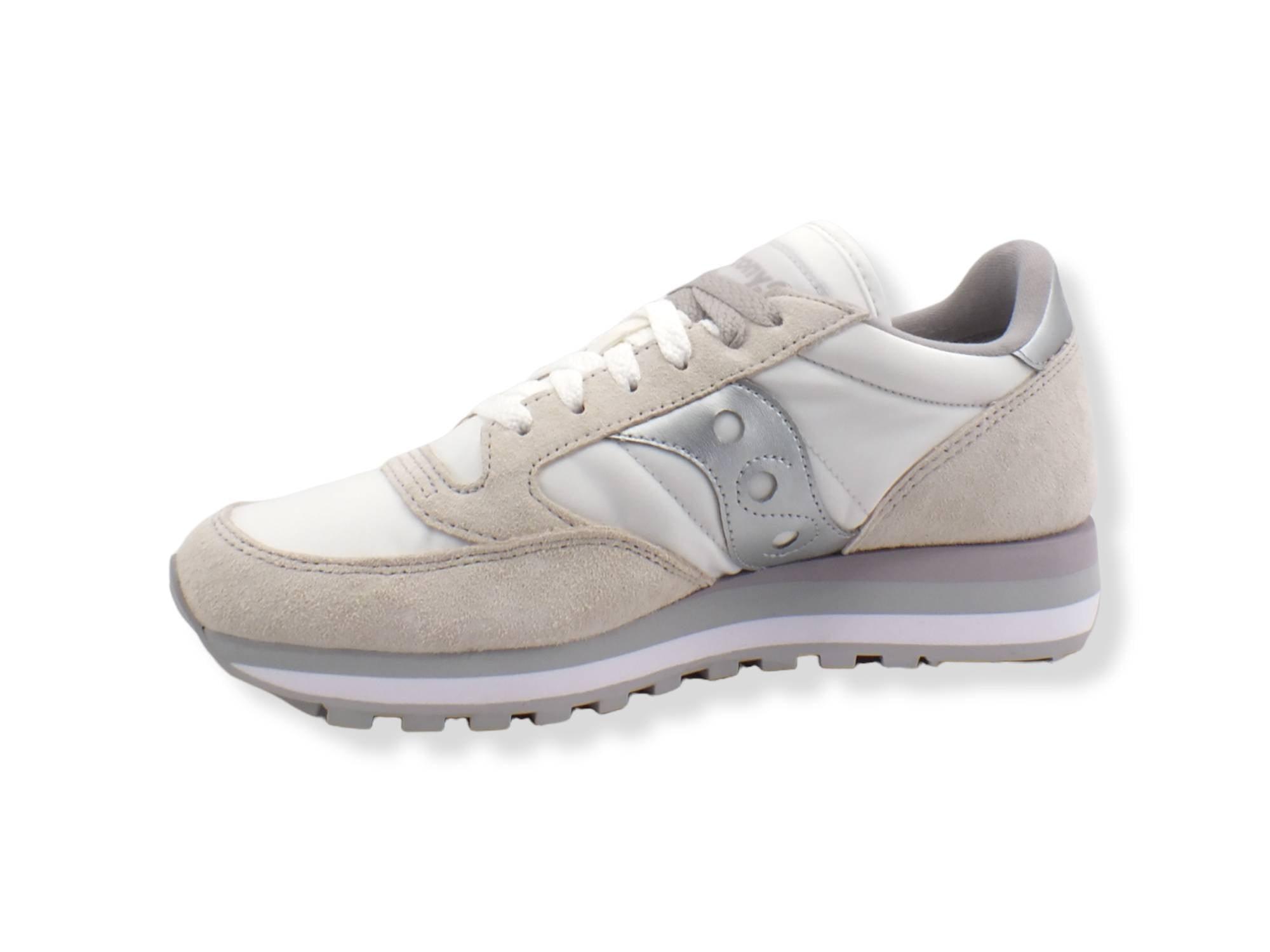 SAUCONY Jazz Triple Sneaker Donna White Silver S60530-16 - Sandrini Calzature e Abbigliamento