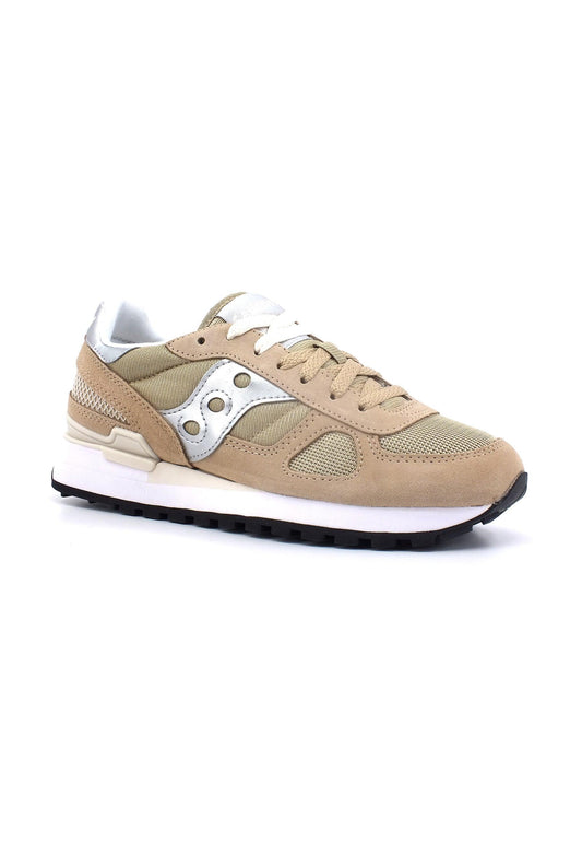 SAUCONY Shadow Original Sneaker Donna Tan Silver S1108-809 - Sandrini Calzature e Abbigliamento