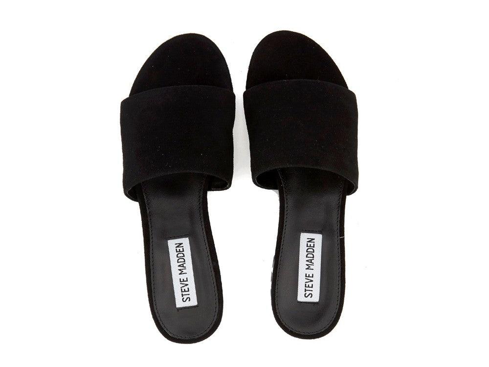 STEVE MADDEN Black Suede COSTA - Sandrini Calzature e Abbigliamento