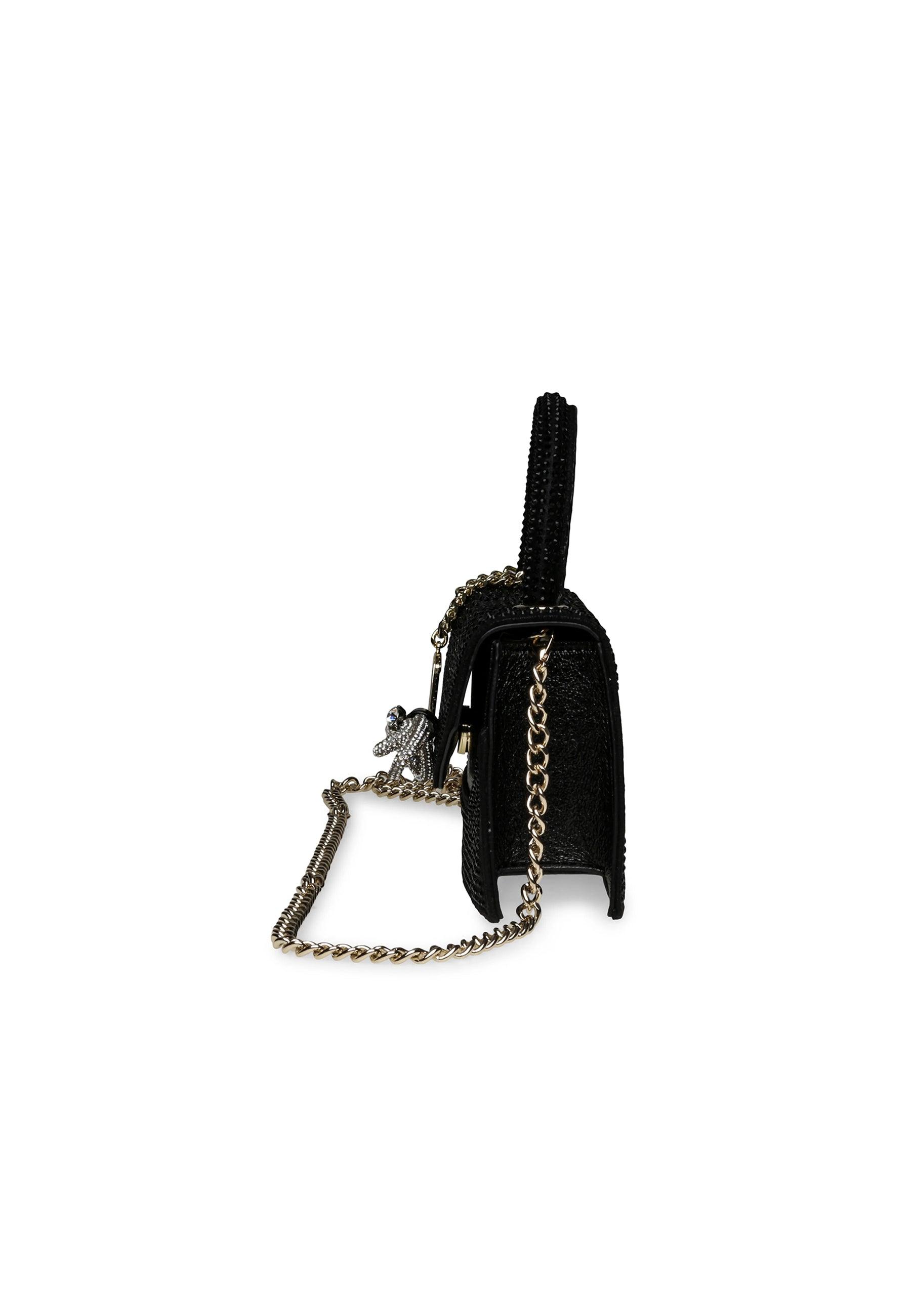 STEVE MADDEN Borsa Mini Satchel Strass Black BGLIMPSE - Sandrini Calzature e Abbigliamento