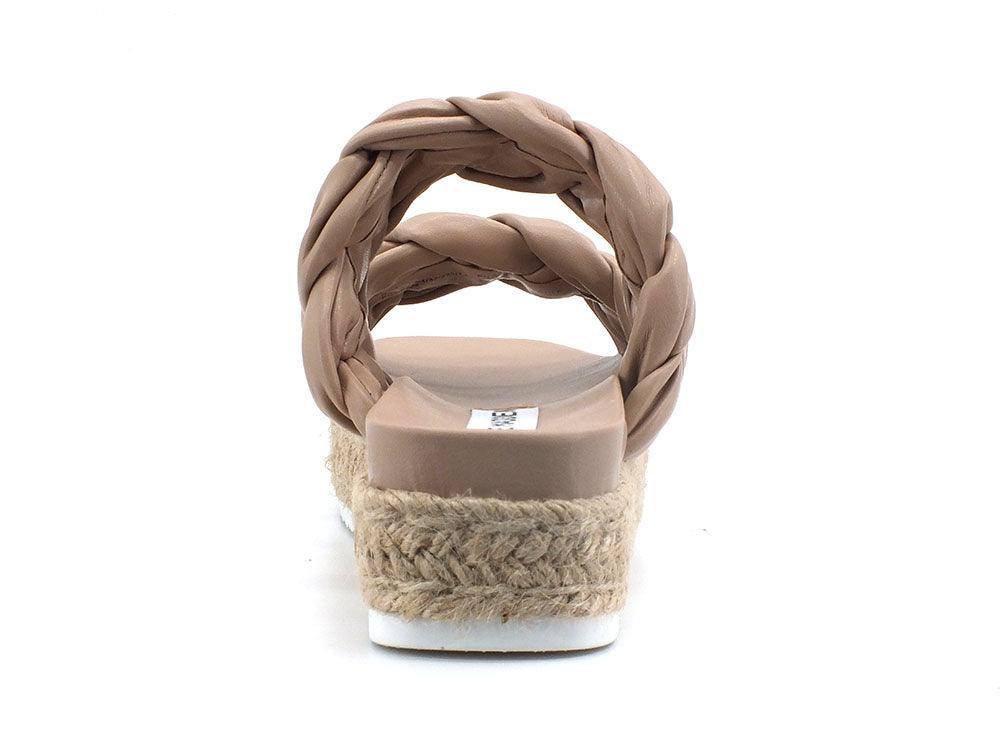 STEVE MADDEN Gist Ciabatta Platform Corda Beige Nude GIST01S1 - Sandrini Calzature e Abbigliamento