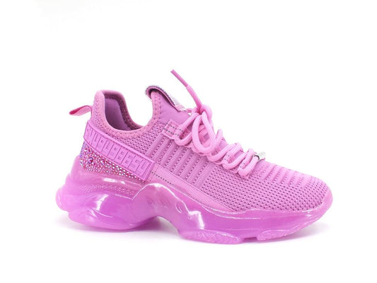 STEVE MADDEN Maxilla-R Sneaker Elastic Strass Fluo Eletric Violet MAXI09S1 - Sandrini Calzature e Abbigliamento