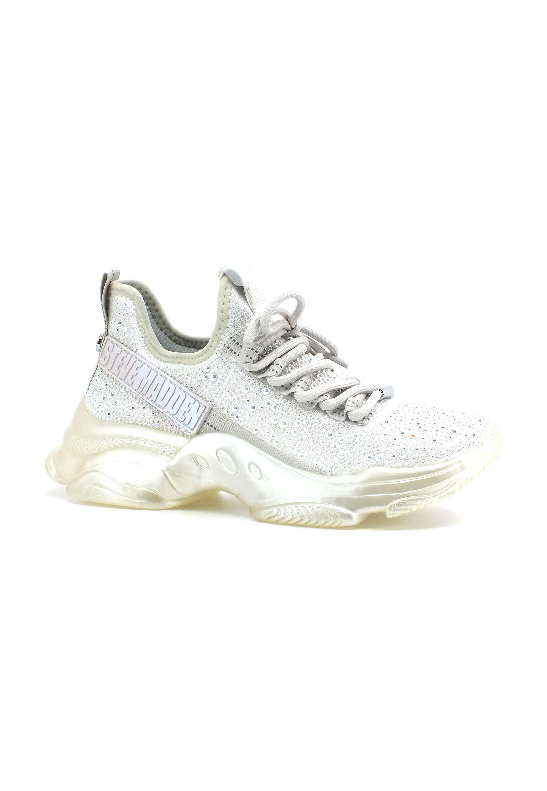 STEVE MADDEN Mistica Sneaker Donna Bianco Iridescent MIST05S1 - Sandrini Calzature e Abbigliamento