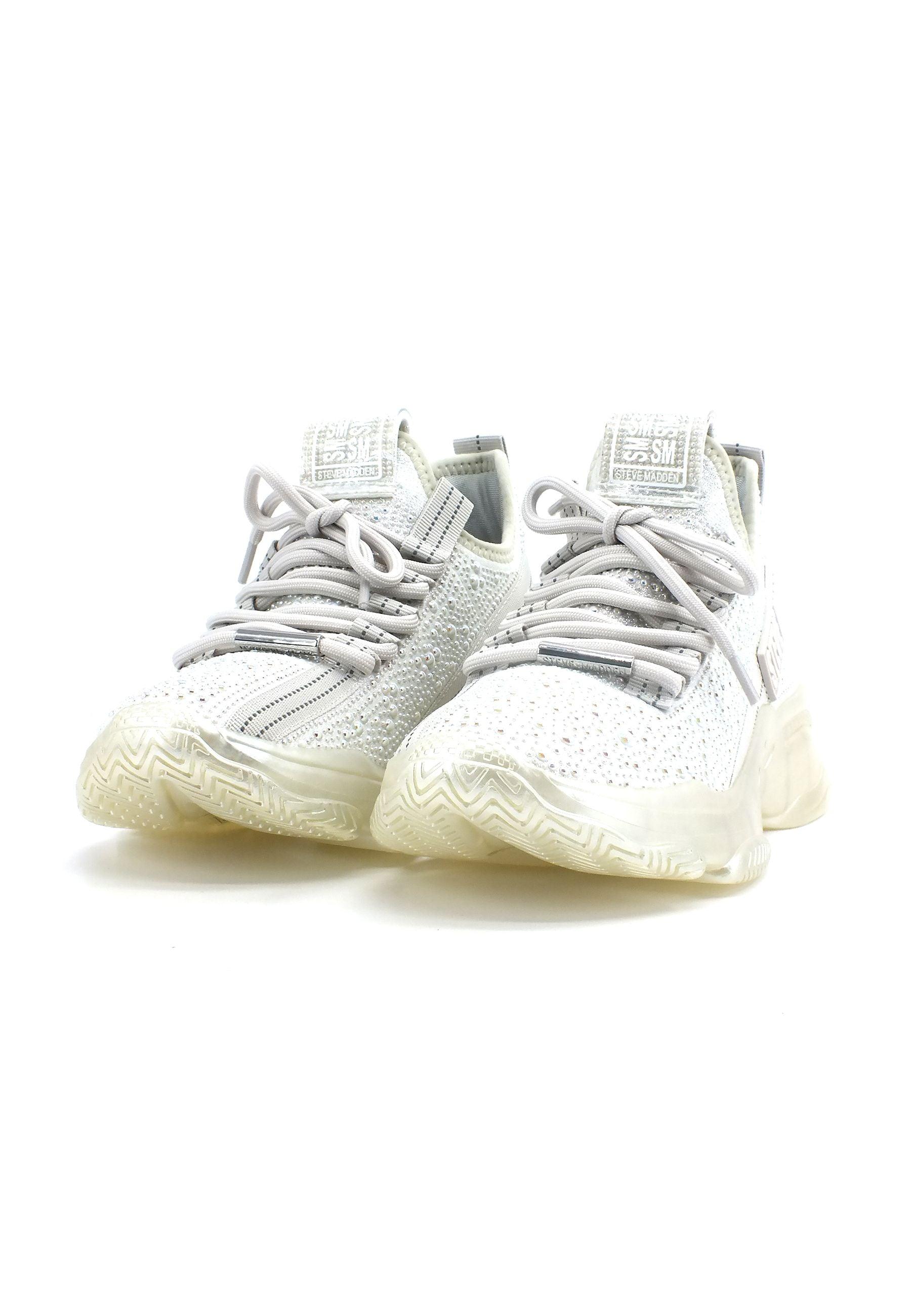 STEVE MADDEN Mistica Sneaker Donna Bianco Iridescent MIST05S1 - Sandrini Calzature e Abbigliamento