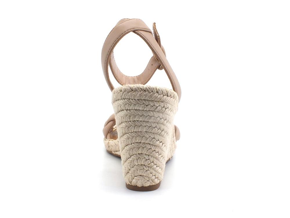 STEVE MADDEN Novah Sandalo Zeppa Corda Beige Tan NOVA04S1 - Sandrini Calzature e Abbigliamento