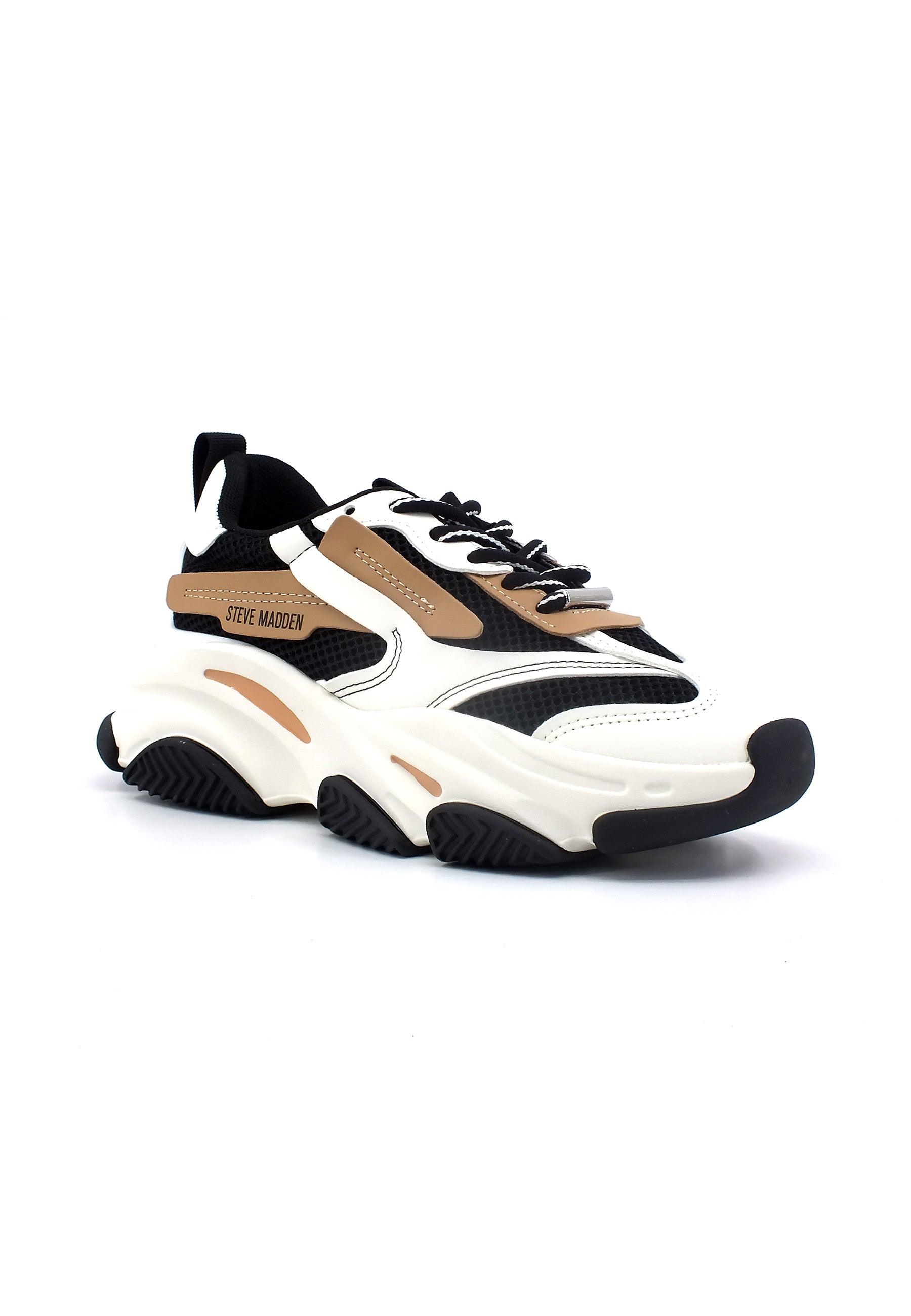 STEVE MADDEN Possession Sneaker Donna Black Tan POSS03S1 - Sandrini Calzature e Abbigliamento
