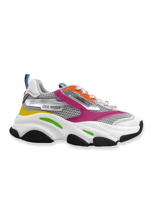 STEVE MADDEN Possession Sneaker Donna Fantasia Bright Multi POSS03S1 - Sandrini Calzature e Abbigliamento