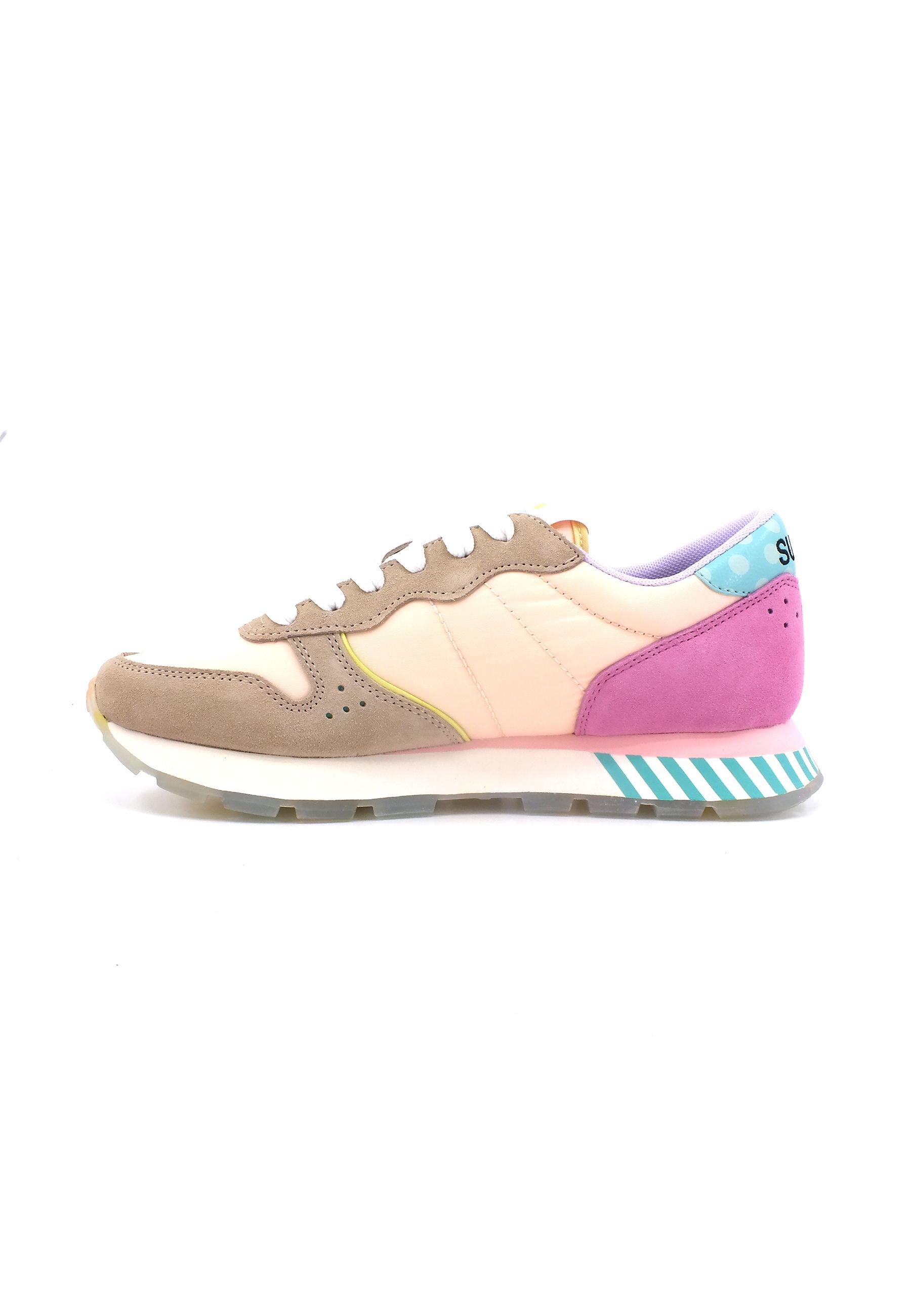 SUN68 Ally Candy Cane Sneaker Donna Bianco Panna Z33205 - Sandrini Calzature e Abbigliamento