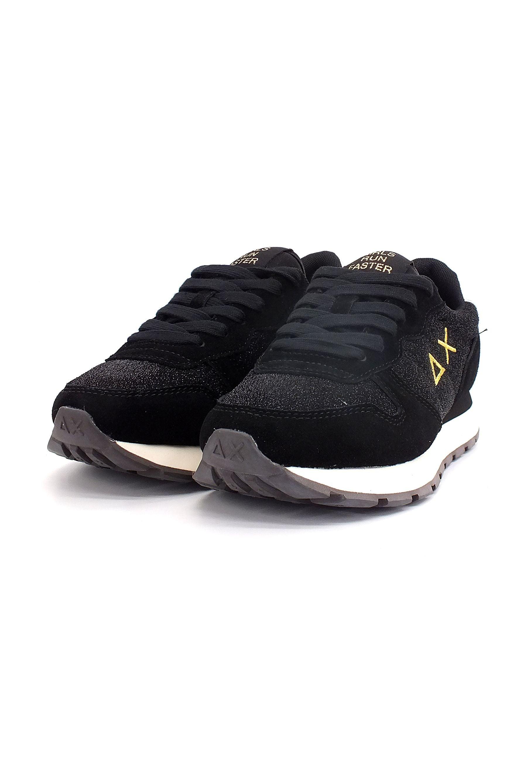 SUN68 Ally Glitter Sneaker Donna Nero Z42203 - Sandrini Calzature e Abbigliamento
