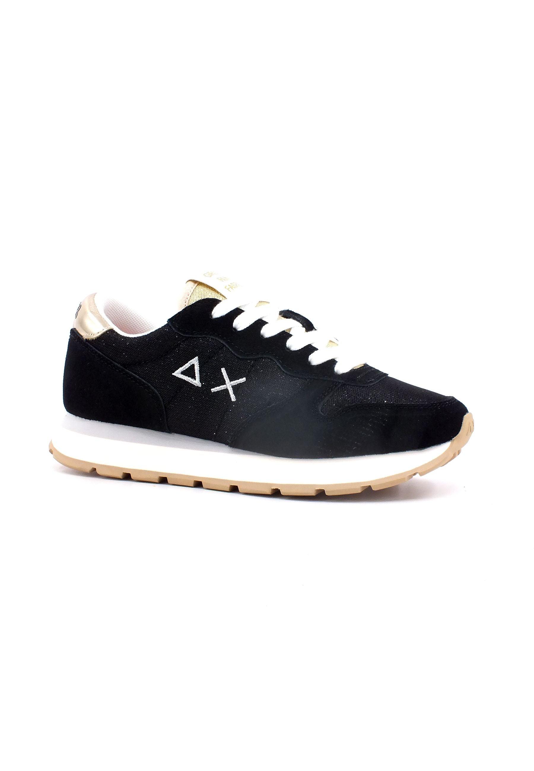 SUN68 Ally Glitter Textile Sneaker Donna Nero Z33203 - Sandrini Calzature e Abbigliamento