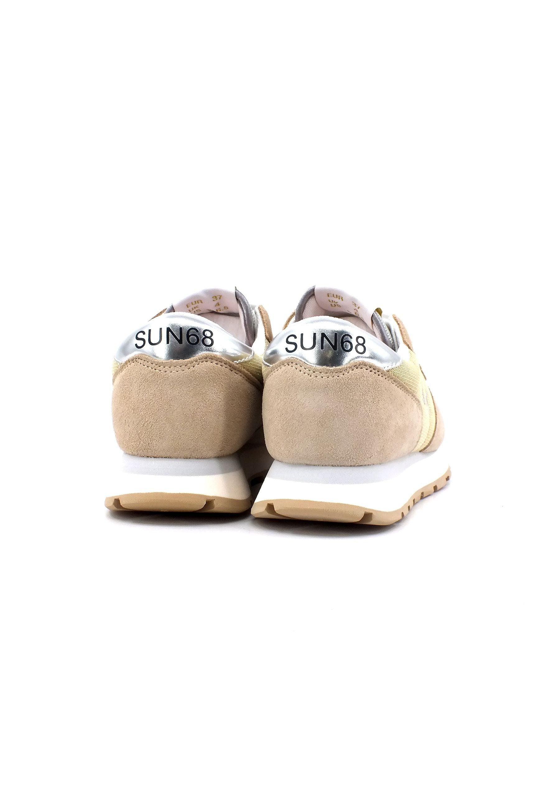 SUN68 Ally Glitter Textile Sneaker Donna Oro Z33203 - Sandrini Calzature e Abbigliamento